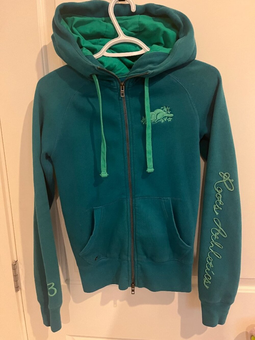 ROOTS Women'shoodie jacket green XS